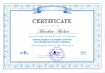 Certificate Science progress in European countries new concepts and modern solutions