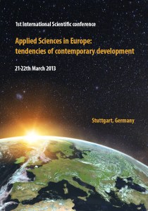 Applied Sciences in Europe tendencies of contemporary development