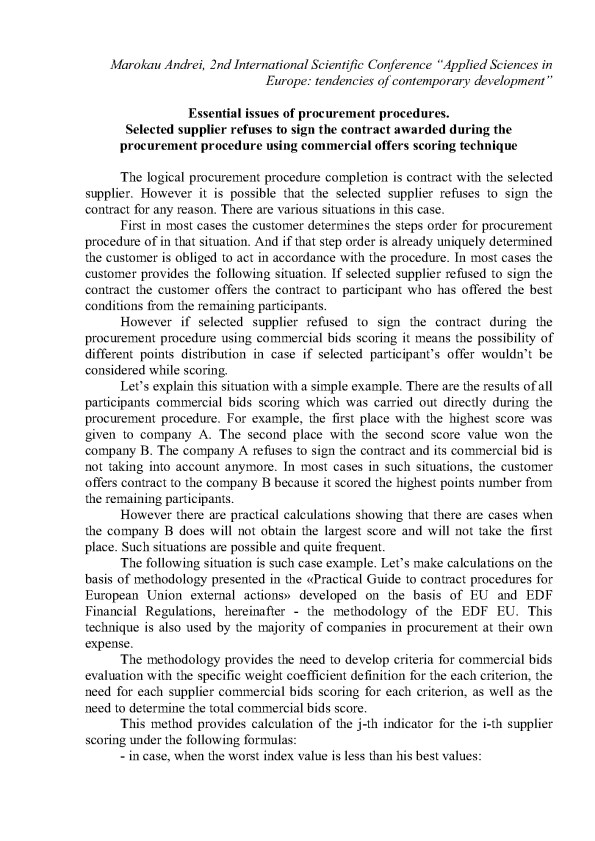 Applied Sciences in Europe tendencies of contemporary development_2_01en