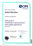 Certificate CIPS Level 2